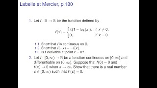 Analysis  Continuous differentiable Points Intermediate Value Theorem Rolles Theorem [upl. by Hobart979]