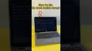 How to fix no boot device found  error 3F0  boot device not found 2024 fixed 💯 working [upl. by Kcyrred343]