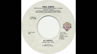 PAUL SIMON  quotAllergiesquot acoustic demo 1982 [upl. by Eleazar]