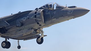 AV8B Harrier II Jets Vertical Landings and Short Takeoffs US Marine Corps [upl. by Imena815]