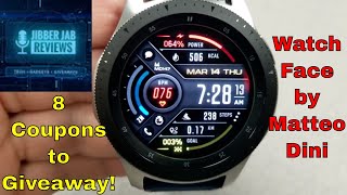 Samsung Galaxy WatchGear Watch Faces by Matteo Dini  8 Coupons to Giveaway  Jibber Jab Reviews [upl. by Zilevi]