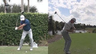 RORY SABBATINI  SYNCED DRIVER GOLF SWING FACEON DTL REG amp SLOW MOTION  1080p HD [upl. by Asirrom]