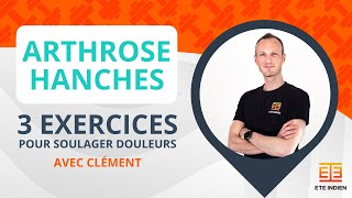 Arthrose des hanches  3 exercices pour soulager douleurs [upl. by Chen826]