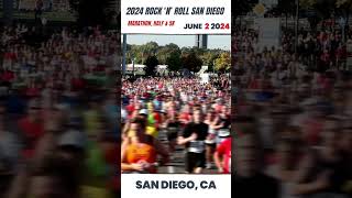 2024 Rock n Roll San Diego Marathon  June 12 marathon halfmarathon 5k shorts [upl. by Radborne]