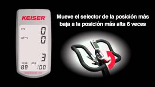 Keiser M3i  Ajuste de Km e ID [upl. by Kilah747]