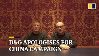 Dolce amp Gabbana founders apologise for controversial China campaign [upl. by Asilaj]