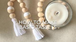 How To Make Basic Tassels [upl. by Sato299]