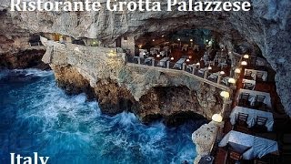 Ristorante Grotta Palazzese  Most romantic restaurant in the world a must see  Italy [upl. by Araem156]