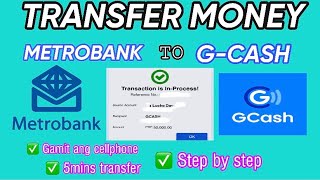 METROBANK TO GCASH TRANSFER ONLINE Gamit ang CellphoneStep by step TUTORIAL [upl. by Felt]