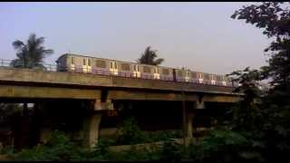 First on Youtube Brand New Shinning Full AC Metro of Kolkata Cruising over Elevated Corridor [upl. by Ajup61]