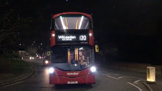 WTF 120 BUS to WILLESDEN BUS GARAGE [upl. by Goddart]