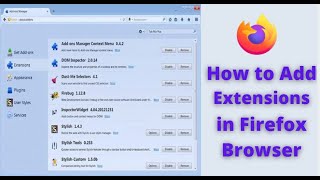 Firefox 👉 How to Add Extensions in Firefox Browser firefox browser mai extensions add Kaise kare [upl. by Noemys768]