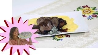 Guancetta di Manzo  Brasato con Polenta  Le Ricette di Alice [upl. by Libb]