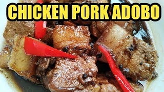 HOW TO COOK CHICKEN PORK ADOBO  FILIPINO RECIPE  TASTY ADOBO RECIPE [upl. by Babara]