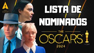 LISTA DE NOMINADOS A LOS OSCARS 2024 y ¿DÓNDE VER CADA PELÍCULA GUÍA COMPLETA [upl. by Tillinger82]