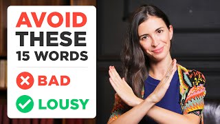 15 OVERUSED ENGLISH WORDS you should try to AVOID [upl. by Nandor]