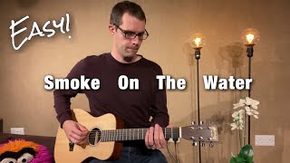 Smoke On The Water  Beginner Guitar Lesson by Dex Star Deep Purple [upl. by Carina306]