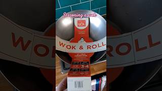 Seasoning A New Wok WokampRoll StirFry Cooking [upl. by Ettenal626]