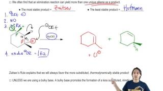 E2 Reaction Mechanism  Hoffman Elimination vs Zaitsevs Rule [upl. by Shiri885]