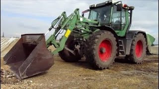 Fendt Xylon 524  Laden wie ein Radlader  Frontladereinsatz [upl. by Granniah]