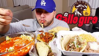 MEXICAN POZOLE  STREET TACOS  QUESEDILLA MUKBANG [upl. by Nnaitak568]