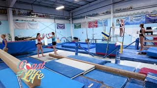 Flips and Fun at Beach Bounders Leah and Spencer’s Gymnastics Challenge [upl. by Dorrie806]