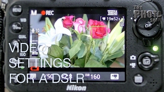 DSLR Video Settings Basic Set Up [upl. by Chickie]