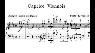 Kreisler plays his Caprice Viennois Op 2 for Piano solo [upl. by Yelnik]