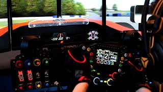 F3 testing at Road Atlanta  LMP Pro DIY steering wheel [upl. by Irok753]