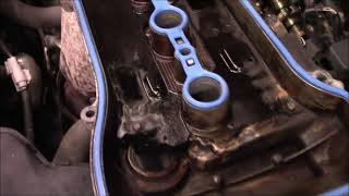 2009 Toyota Camry 24L valve cover gasket replacement [upl. by Leahcimaj]