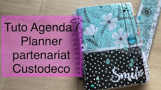 Tuto Agendaplanner spirale sans machine Artemio Good Vibespartenariat Custodeco💖 Diy scrapbooking [upl. by Lletnohs708]