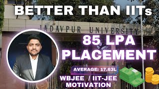 Jadavpur University 2024 Placements  WBJEE  IITJEE Motivation [upl. by Ratcliffe]