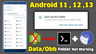 Access Android Data amp OBB Folders  Without Root  Zarchiver obb File Problem  2023 [upl. by Dodd]