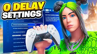 NEW Console 0 DELAY Controller SETTINGS  Sensitivity in Fortnite Chapter 5 [upl. by Babara]