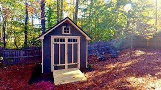 Costco Oakridge 8x12 Storage Shed Full Timelapse [upl. by Nisse]