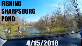 Fishing Sharpsburg Pond 🎣 [upl. by Ahsotan739]