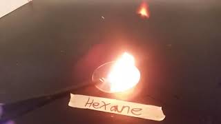 Methanol Acetone Hexane Cyclohexanol and Toluene combustion reactions [upl. by Arahc]