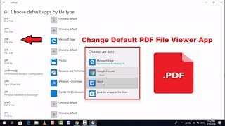 How to Change Default PDF Viewer in Windows 10 PC [upl. by Valsimot]