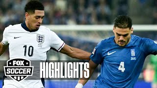 Greece vs England UEFA Nations League Highlights  FOX Soccer [upl. by Larimer]