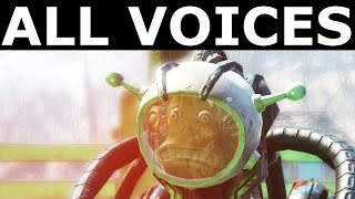 Fallout 4 Automatron  All Automatron Voices [upl. by Eeliab822]