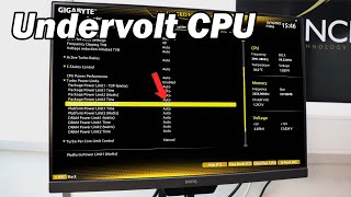 How to Undervolt CPU on Gigabyte Motherboards for Cooler Temps [upl. by Roldan204]