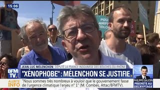 Macron quotxénophobequot quotJe ne vais pas mengueuler dans un bar avec Emmanuel Macronquot dit Mélenchon [upl. by Roby153]