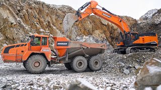 Doosan DX800 Loading Trucks [upl. by Colombi232]