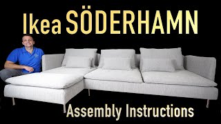 Ikea FRIHETEN Sleeper sofa Assembly Guide  Sofa bed 3 [upl. by Olivie]