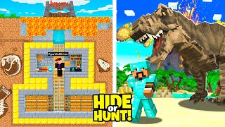 100 Players Compete in a Minecraft JURASSIC Hide or Hunt [upl. by Meek492]