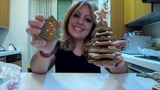 Ricetta biscotti allo zenzero albero di natale fatto di biscotti ricetta per Natale [upl. by Veal]