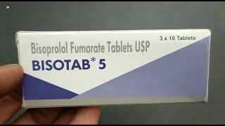 Bisotab 5 Tablet  Bisoprolol Fumarate Tablets Usp Uses  Bisotab 5mg Tablet Uses Side effects Dose [upl. by Attenreb]