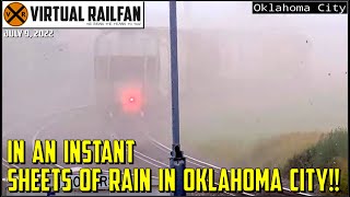 CRAZY RAIN amp WIND IN OKLAHOMA CITY LITTLE BEAR IN REVELSTOKE TRAIN GOES IN EMERGENCY 7922 [upl. by Grubman]