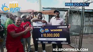 Meet 10 million SportPesa Goal Rush Winner Mr Visendi [upl. by Johnsson]