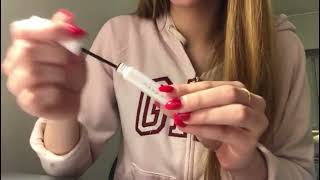 asmr trying and applying mascaras on you [upl. by Ransell]